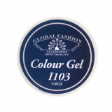 Cumpara ieftin Gel Color Unghii, Vopsea de Arta Global Fashion, Seria Royal Blue I103, 5g