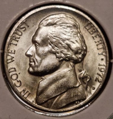 5 centi USA - SUA - 1972 D foto