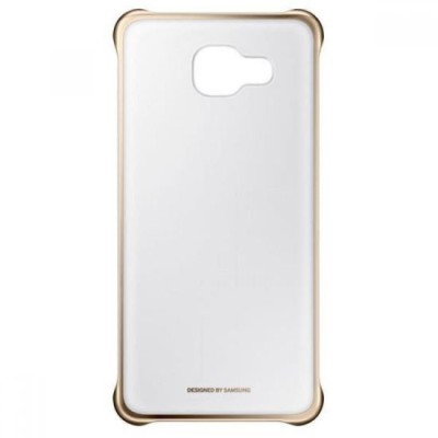 Husa protectie Originala Samsung Galaxy A5 2017 clear cover transparent/auriu foto