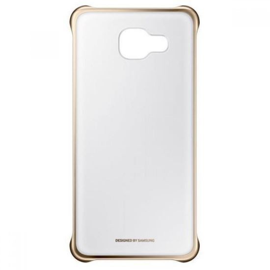 Husa protectie Originala Samsung Galaxy A5 2017 clear cover transparent/auriu