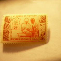 Serie 1 valoare St.Pierre et Miquelon colonie franceza 1950 FOM Binefacere