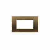 Placa ornament ,4 module, Bronz, living light, BTICINO