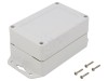 Carcasă universală KRADEX ABS, 80x120x60mm, IP67/IP65, IK07, Gri deschis, Seria ZP