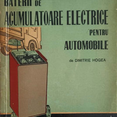 BATERII DE ACUMULATOARE ELECTRICE PENTRU AUTOMOBILE-DIMITRIE HOGEA