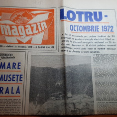 magazin 21 octombrie 1972-articol si foto despre lotru