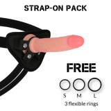 ROCKARMY - HARNESS + LIQUID SILICONE DILDO PREMIUM AVENGER 19 CM -O- 3.98 CM, ROCK ARMY