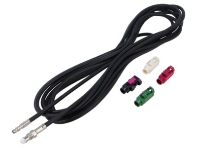 Cablaj Fakra socket, FME socket negru drept 5m MTA foto