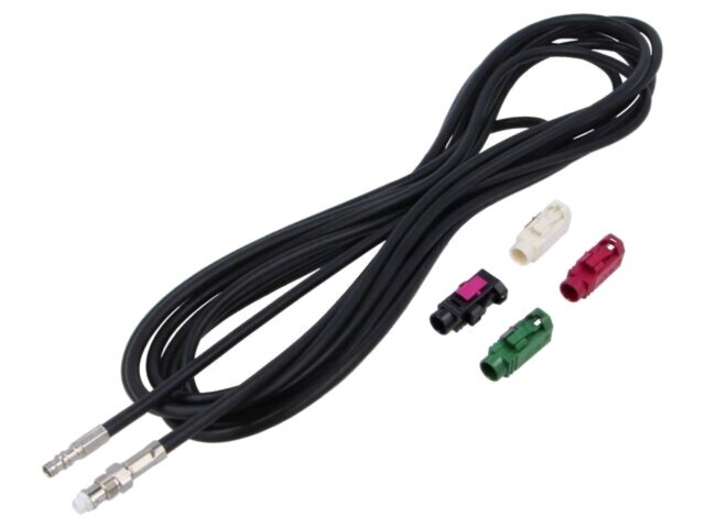 Cablaj Fakra socket, FME socket negru drept 5m MTA