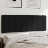 Gossi perna tablie de pat, negru, 140 cm, catifea