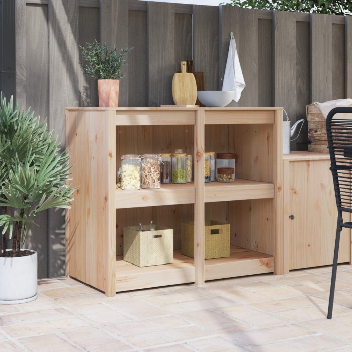 vidaXL Dulap de bucătărie pentru exterior 106x55x92 cm Lemn solid de pin