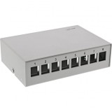 Carcasa keystone 8 x RJ45 metal Gri, Inline IL76268