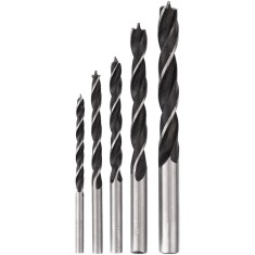 Set 5 burghie pentru lemn, 4-10 mm, Richmann