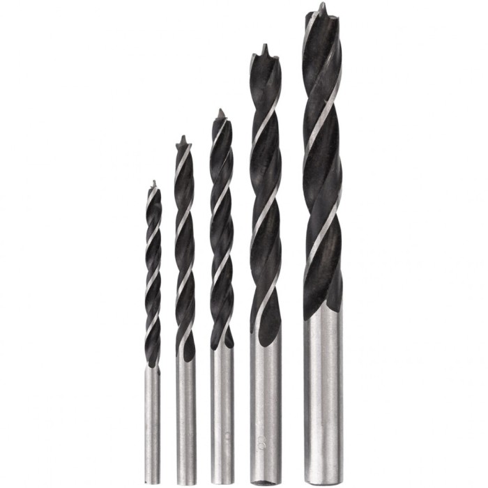 Set 5 burghie pentru lemn, 4-10 mm, Richmann Exclusive