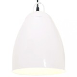 Cumpara ieftin Lampa suspendata industriala, 25 W, alb, 32 cm, E27, rotund