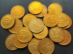 Moneda 20 LEI - ROMANIA, anul 1991 *cod 2870 CIRCULATA = pret pe bucata! foto