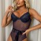 Eross body Splicing Bowknot S Blue