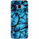 Husa silicon pentru Samsung S8, Blue Butterfly 101