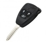 Carcasa cheie Topautochei&reg; pentru Chrysler Dodge Jeep 3 butoane , folie parte electronica si suport metalic baterie, Fara Brand