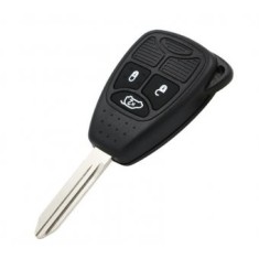 Carcasa cheie Topautochei&reg; pentru Chrysler Dodge Jeep 3 butoane , folie parte electronica si suport metalic baterie