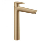 Baterie lavoar monocomanda inalta cu ventil pop-up, bronz satinat Hansgrohe Talis E 240