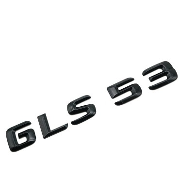 Emblema GLS 53 pentru spate portbagaj Mercedes, Negru foto