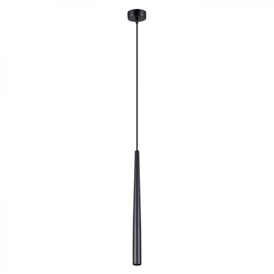 Lampă Suspendată Bliss Negru Din Oțel, Cu 1 Bec Geometric Modern De Interior. foto