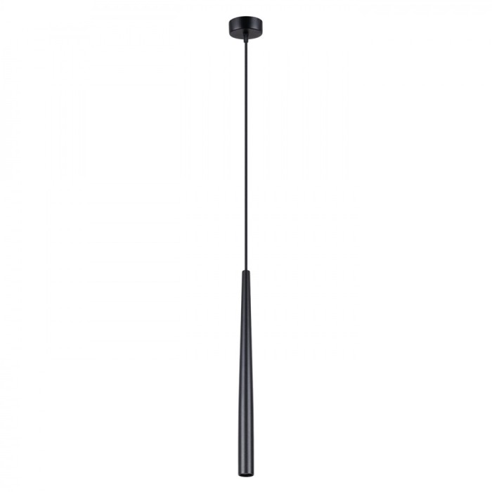 Lampă Suspendată Bliss Negru Din Oțel, Cu 1 Bec Geometric Modern De Interior.