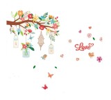 Cumpara ieftin Sticker decorativ, Ramura cu flori, 145 cm, 719STK