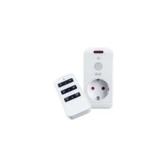 Priza cu telecomanda Well 3680W 16A buton ON/OFF 433Mhz