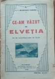 Ce-am vazut in Elvetia - G.T. Niculescu Varone, 1930