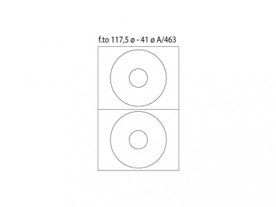 Etichete 2CD/A4 diam117 100/cutie foto