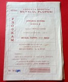 Program meci fotbal &quot;METALUL&quot; PLOPENI - SC BACAU (08.06.1975)