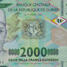 Bancnota Guineea 2.000 Franci 2018 - PNew UNC