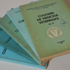 Culegere de medicina veterinara - lot de 5 numere - 1970 - 1980