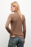 Answear Lab pulover de cașmir culoarea maro, light, cu guler