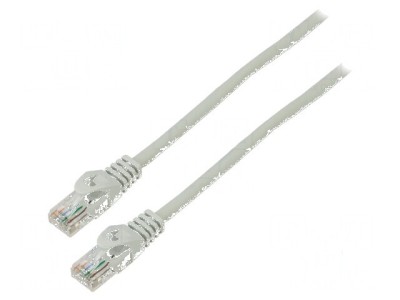 Patch cord U/UTP 6 litat Cu LSZH gri 1,5m 26AWG foto