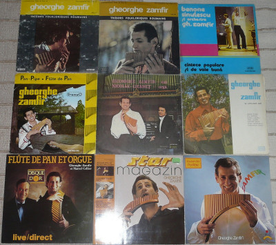 10 vinil LP Gheorghe Zamfir-nai, muzica populara,preturi in descriere foto