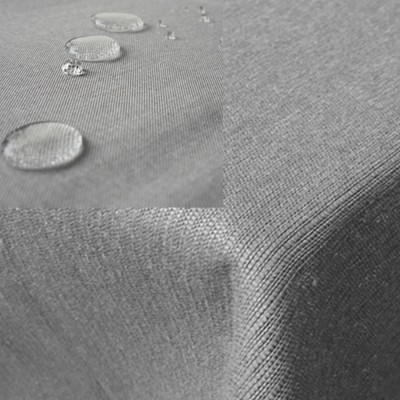 Fata de masa Leinenlook Jemidi, 160 x 320 cm, Gri, Poliester, 55262.79.14 foto