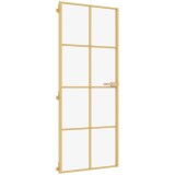 Cumpara ieftin Usa interioara Slim auriu 93x201,5cm sticla securizata/aluminiu