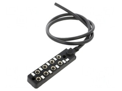 Cutie de conexiuni M8 PIN: 3 1m soclu 3A -20&amp;divide;80&amp;deg;C IP67 IN: 8 foto