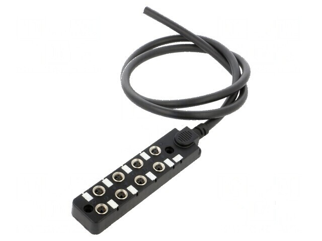 Cutie de conexiuni M8 PIN: 3 1m soclu 3A -20&divide;80&deg;C IP67 IN: 8