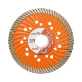 Disc diamantat turbo 125x22.23mm, segment 10mm pentru tigla, pavele, mozaic, piatra dura, marmura, granit Breckner Germany