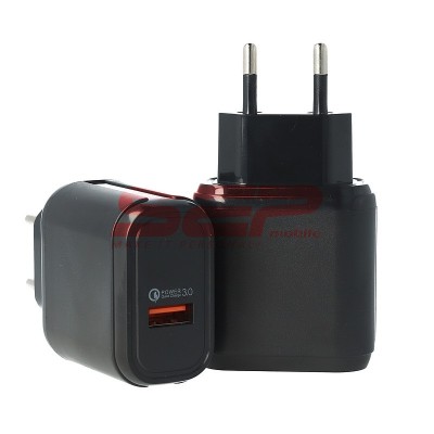 Adaptor priza USB Quick Charge 3.0 15W PD001 BLACK foto