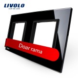 Cumpara ieftin Rama priza dubla Livolo din sticla SmartElectro IntelligentHouse