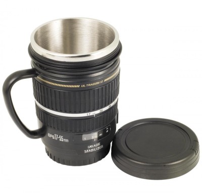 Cana termos obiectiv foto EFS 17-55mm, cu interior inox foto