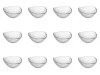 Set boluri, 12 piese, 310 ml, Sticla, Transparent