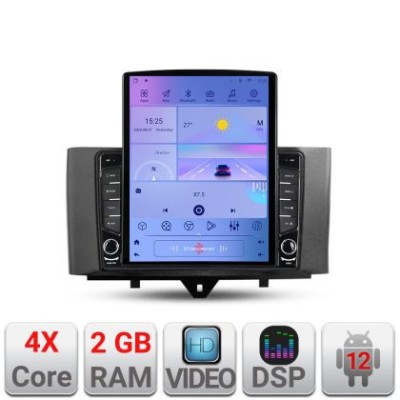 Navigatie Smart For Two 2010-2015 K-Smart10 ecran tip TESLA 9.7&amp;quot; cu Android Radio Bluetooth Internet GPS WIFI 2+32 DSP CarStore Technology foto