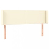 Cumpara ieftin Tablie de pat cu aripioare crem 147x16x78/88 cm piele ecologica