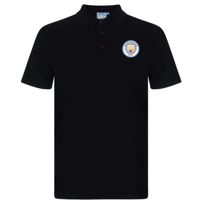 Manchester City tricou polo Crest black - S foto