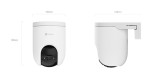 Camera IP WiFi exterior EZVIZ CS-H8c Pro 3K, 5MP, Pan/Tilt, IR 30m